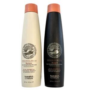 Tweak'd by Nature Restore Dhatelo Seed Amber Vanilla 9 oz Shampoo & Conditioner